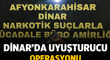 Dinar'da Uyuşturucu Operasyonu: 250 Kök Kenevir ve Silah Ele Geçirildi