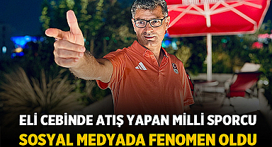 Eli Cebinde Atış Yapan Milli Sporcu Sosyal Medyada Fenomen Oldu