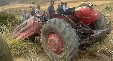 Elmadağ'da Feci Traktör Kazası