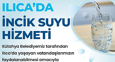 Kütahya Belediyesi’nden Ilıca’da İnçik Suyu Hizmeti