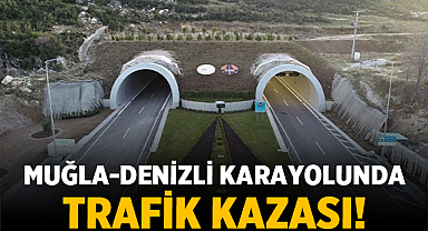Muğla-Denizli Karayolunda araçlar kafa kafaya çarpıştı: 2 Yaralı