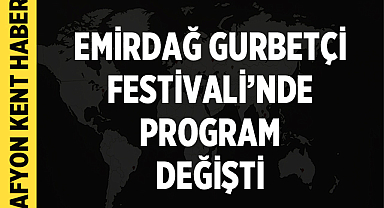 Emirdağ Belediyesi, Milli Yas Nedeniyle Festival Programını Güncelledi
