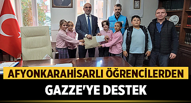 Afyonkarahisarlı Öğrencilerden Gazze'ye Destek: Kermes Geliri Bağışlandı