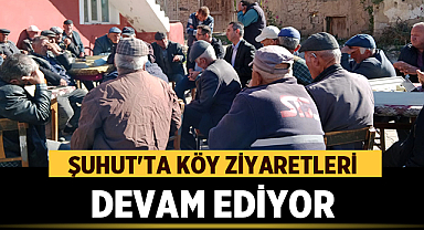 Şuhut'ta Köy Ziyaretleri Devam Ediyor: Tarım ve Hayvancılık Destekleri Anlatıldı