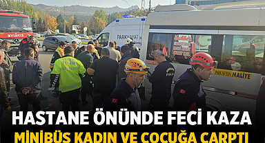 Afyonkarahisar’da Hastane Önünde Feci Kaza: Minibüs Kadın ve Çocuğa Çarptı