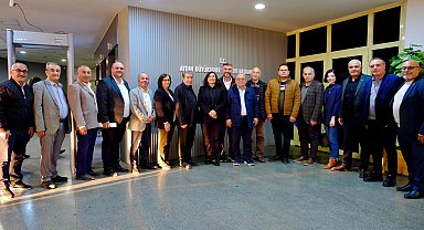 CHP Aydın İl Başkanı Hikmet Saatçı ve İlçe Başkanlarından Başkan Çerçioğlu'na Nezaket Ziyareti