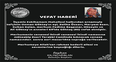 İscehisar'da Elfida Göktaş'ın Acı Kaybı