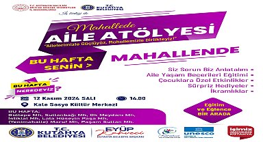Mahallelerde Aile Atölyesi: Eğitim ve Eğlence Bir Arada