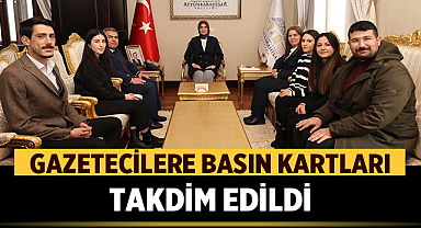 Afyonkarahisar'da Gazetecilere Basın Kartı Teslim Edildi