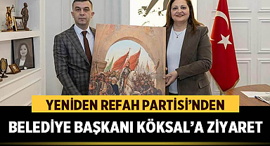Yeniden Refah Partisi Afyonkarahisar İl Başkanlığı, Belediye Başkanı Burcu Köksal’ı Ziyaret Etti