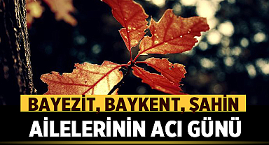 Afyonkarahisar'da Bayezit, Baykent ve Şahin Ailelerinin Acı Günü