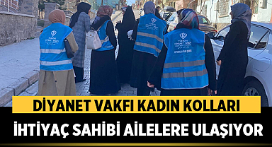 Afyonkarahisar'da Diyanet Vakfı Kadın Kolları İhtiyaç Sahibi Ailelere Ulaşıyor