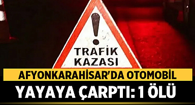 Afyonkarahisar'da Otomobilin Çarptığı Yaya Kurtarılamadı