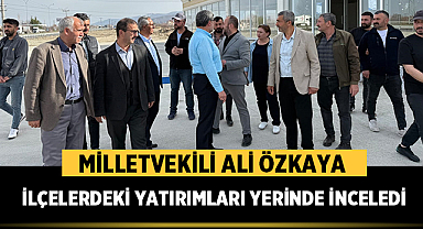 AK Parti Afyonkarahisar Milletvekili Ali Özkaya, İlçelerdeki Yatırımları Yerinde İnceledi
