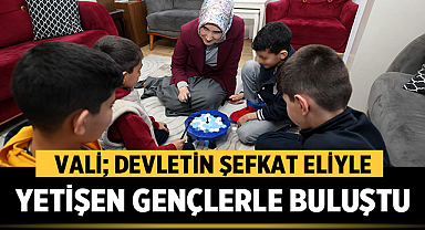Afyonkarahisar Valisi Yiğitbaşı, Devletin Şefkat Eliyle Yetişen Gençlerle Buluştu