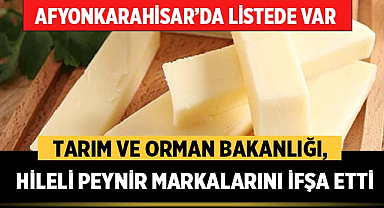 Tarım ve Orman Bakanlığı, hileli peynir markalarını ifşa etti: Listede Afyonkarahisar'da var