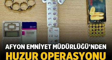 Afyon'da Emniyet Ekiplerinden Huzur Operasyonu: Çok Sayıda Gözaltı Var