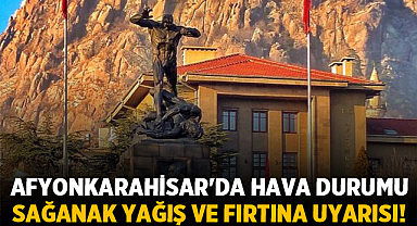 Afyonkarahisar'da Hava Durumu: Sağanak Yağış ve Fırtına Uyarısı Yapıldı!