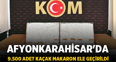 Salar'da Kaçak Makaron Operasyonu