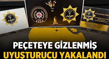Afyonkarahisar'da Narkotik Operasyonu: Peçeteye Gizlenmiş Uyuşturucu Yakalandı