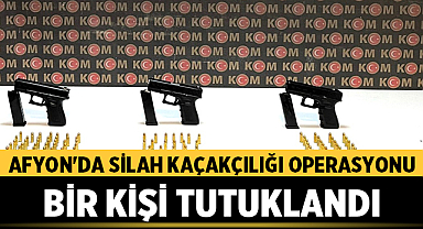 Afyonkarahisar'da Silah Kaçakçılığı Operasyonu: Bir Kişi Tutuklandı