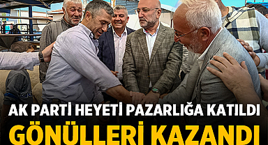 AK Partili Başkan Pazarda Üreticilerle Bir Araya Geldi, Bayram Coşkusuna Ortak Oldu