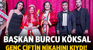 Belediye Başkanı Burcu Köksal Genç Çiftin Nikahını Kıydı!