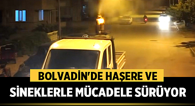 Bolvadin'de Haşere ve Sineklerle Mücadele Çalışmaları Aralıksız Devam Ediyor