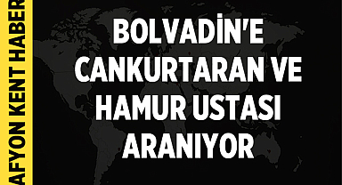 Bolvadin'e Cankurtaran ve Hamur Ustası Aranıyor: Bolgiysan Personel Alım İlanı