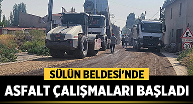 Sülün Beldesi'nde Konya Yolu ve Kuyubaşı Mevkii Asfalt Çalışmaları Başladı