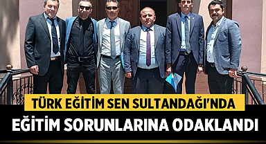 Türk Eğitim Sen Sultandağı'nda Eğitim Sorunlarına Odaklandı