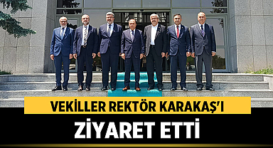 Vekiller Rektör Karakaş'ı Ziyaret Etti