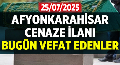 Afyon Cenaze İlanı: Cuma Namazı Sonrası Defnedilecek