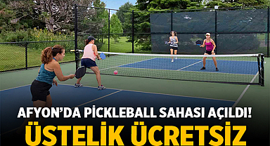 Afyon’da Pickleball Sahası Açıldı! Üstelik Ücretsiz