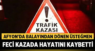 Afyonkarahisar'da Balayından Dönen Üsteğmen Feci Kazada Hayatını Kaybetti