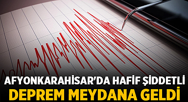 Afyonkarahisar'da Hafif Şiddetli Deprem Meydana Geldi