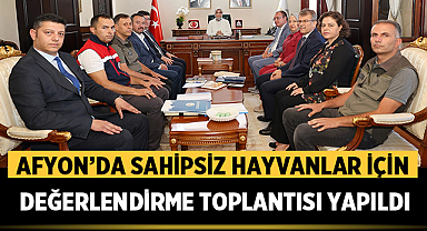 Afyonkarahisar’da Sahipsiz Hayvanlar İçin Değerlendirme Toplantısı Yapıldı