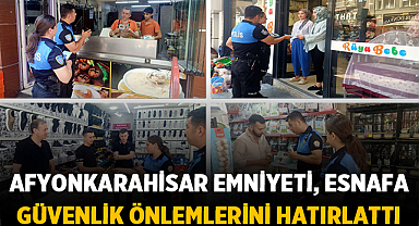 Afyonkarahisar Emniyeti, Esnafa Güvenlik Önlemlerini Hatırlattı