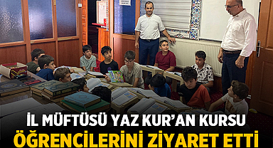 Afyonkarahisar İl Müftüsü Yaz Kur’an Kursu Öğrencilerini Ziyaret Etti
