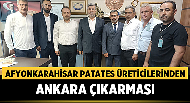 Afyonkarahisar Patates Üreticilerinden Ankara Çıkarması