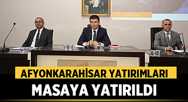 Afyonkarahisar Yatırımları Masaya Yatırıldı: Koordinasyon Toplantısı Yapıldı