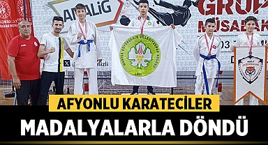 Afyonlu Karateciler ANALİG'den Madalyalarla Döndü
