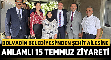 Bolvadin Belediyesi'nden Şehit Ailesine Anlamlı 15 Temmuz Ziyareti
