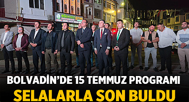 Bolvadin'de 15 Temmuz Demokrasi ve Milli Birlik Günü Sela Sesleri İle Sona Erdi
