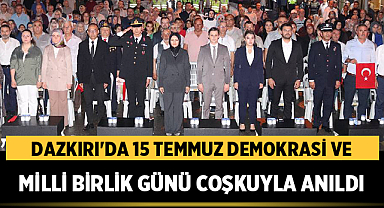 Dazkırı'da 15 Temmuz Demokrasi ve Milli Birlik Günü Coşkuyla Anıldı