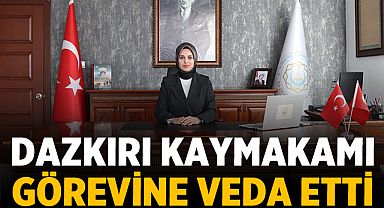 Dazkırı Kaymakamı Görevine Veda Etti