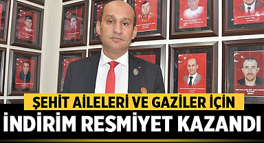 Şehit Aileleri ve Gaziler İçin Doğalgaz İndirimi Resmiyet Kazandı
