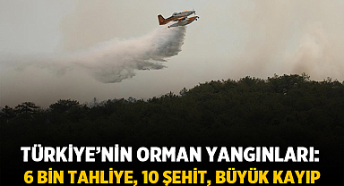 Türkiye’nin Orman Yangınları: 6 Bin Tahliye, 10 Şehit, Büyük Kayıp
