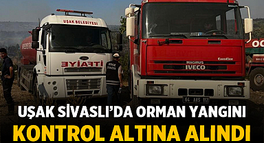 Uşak Sivaslı’da Orman Yangını Kontrol Altına Alındı