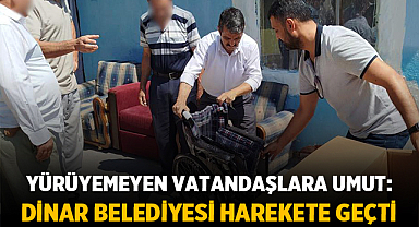 Yürüyemeyen Vatandaşlara Umut: Dinar Belediyesi Harekete Geçti